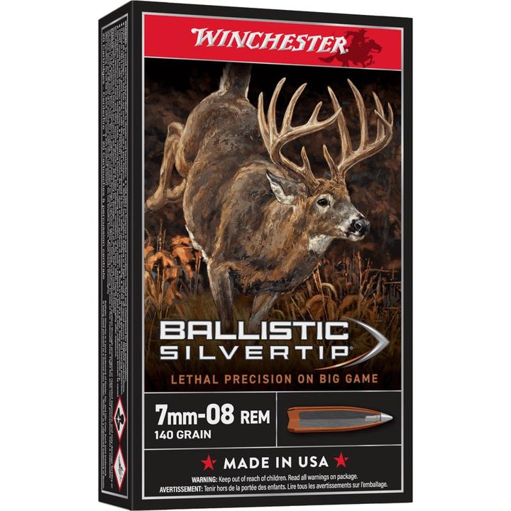 Winchester Ballistic Silvertip 7MM-08 Rem 140 Gr 20 Rd