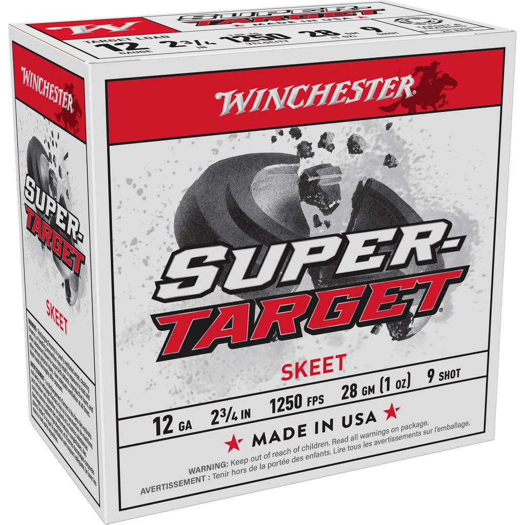 Winchester Super Target 12GA 2-3/4 1OZ 9 Lead 1250FPS