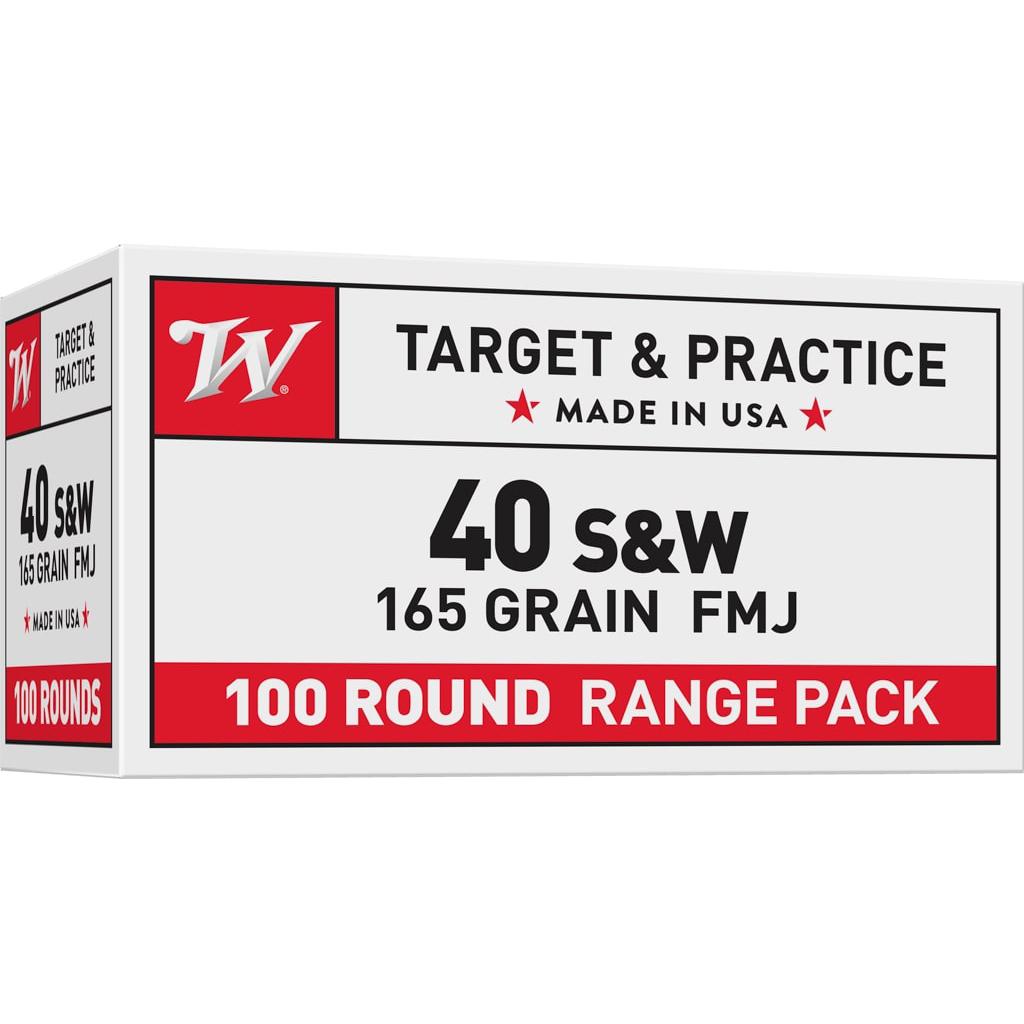 Winchester Usa 40 S&w 165GR Fmj 100RD Value Pack