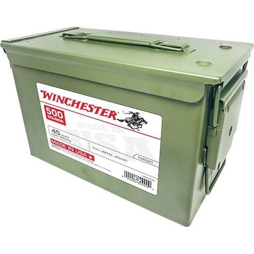 Winchester 45 Auto 230 Fmj 500 Rounds Ammo Can
