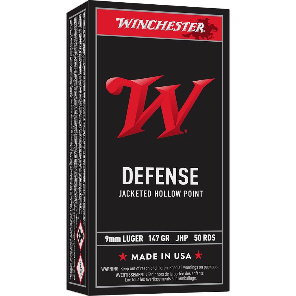 Winchester 9MM Luger 147 Gr Jacketed Hollow Point 50 Rd.
