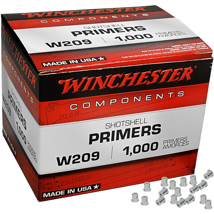 Winchester Primers 209 Shotshell 1000/CT