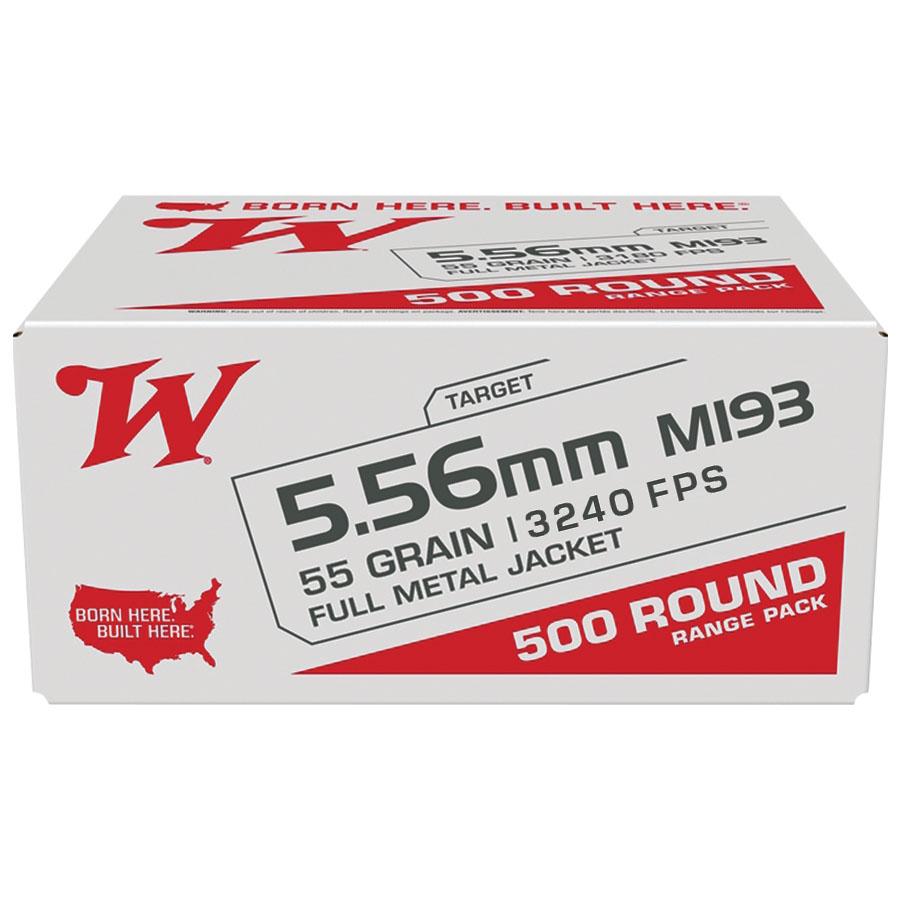 Winchester 5.56MM M193 55GR Fmj 500 Rounds