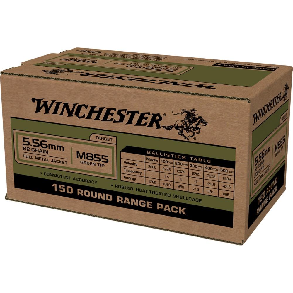 Winchester M855 5.56MM 62GR Fmj 150RD Value Pack