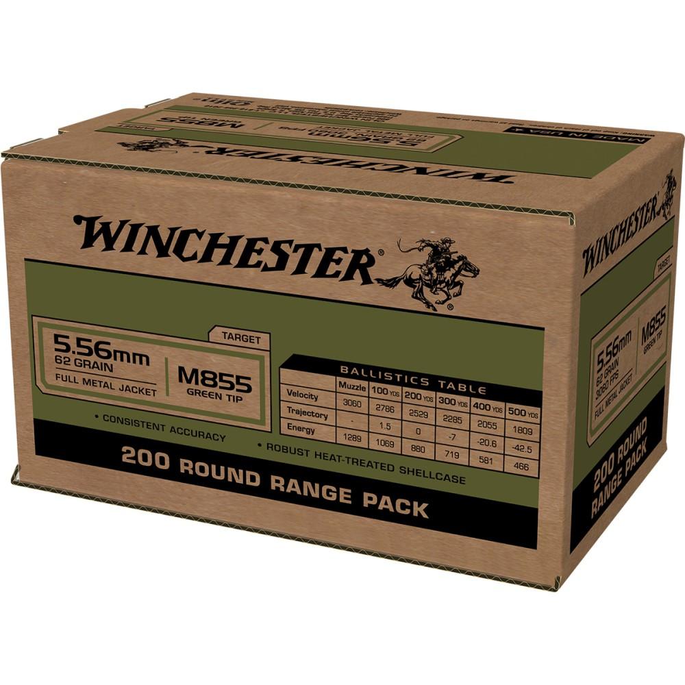 Winchester 5.56MM M855 Green Tip 62GR Fmj 200RD - Image 3