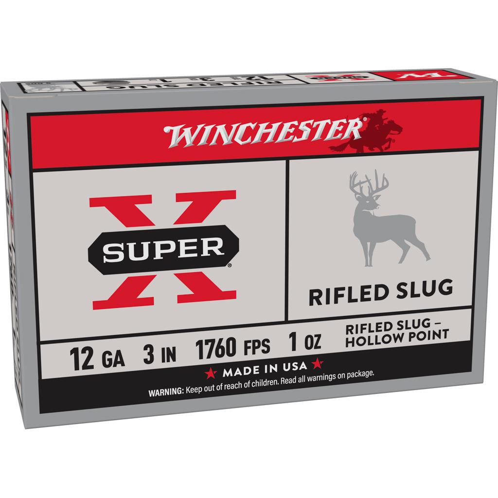 Winchester Super-x 12GA 3 1 Oz Slug 5 Rounds