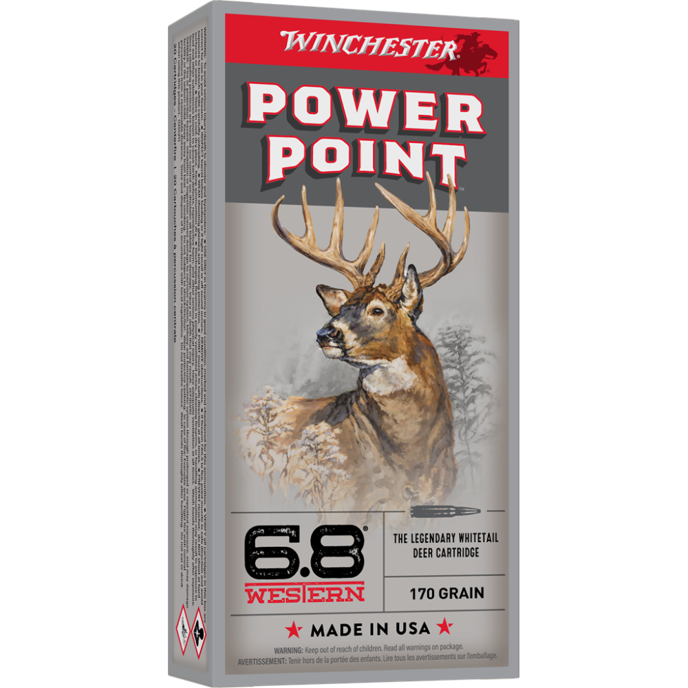 Winchester Power Point 6.8 Western 170 Gr 20 Rounds