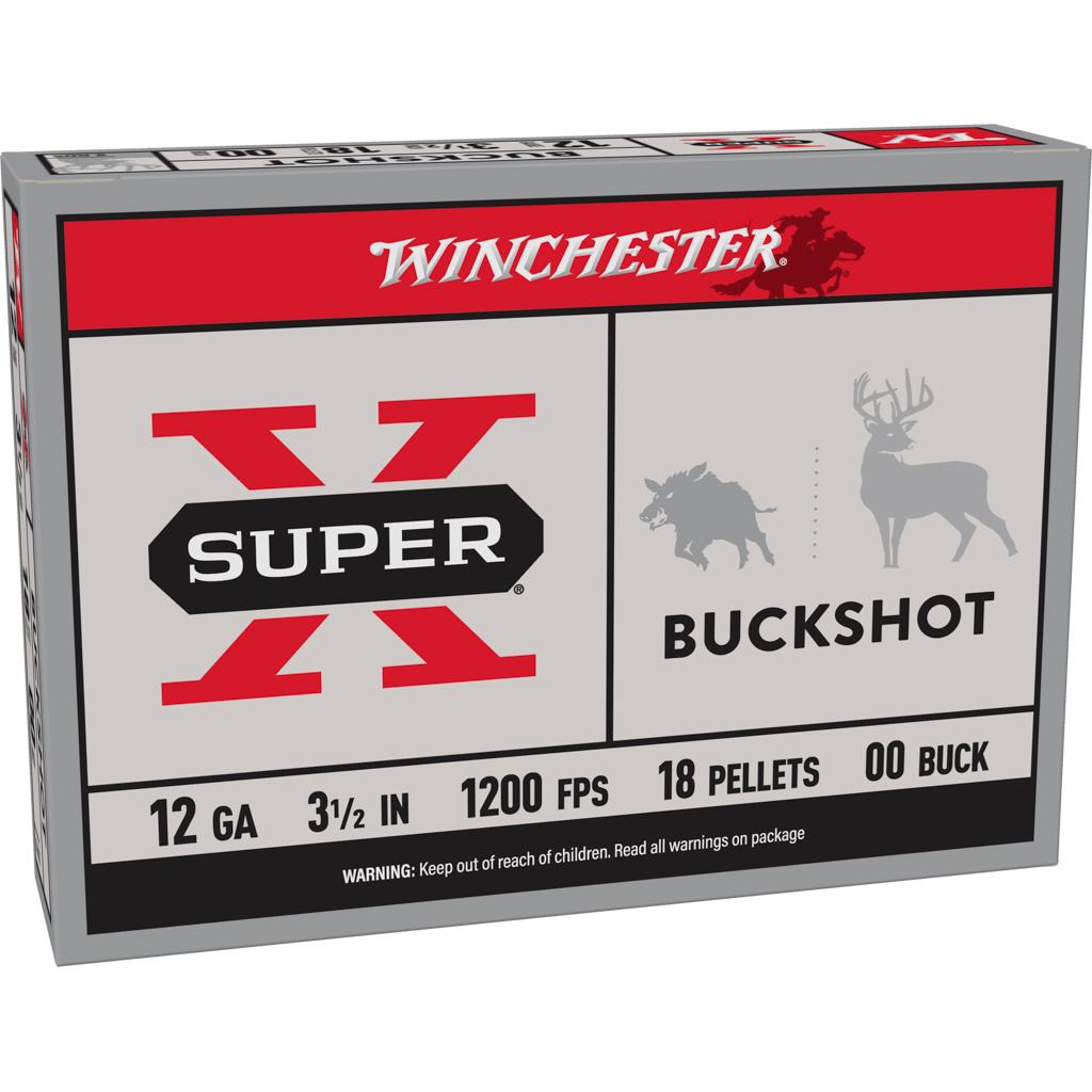Winchester Super-x 12GA 3.5 00 Buckshot 18 Pellets 5RD