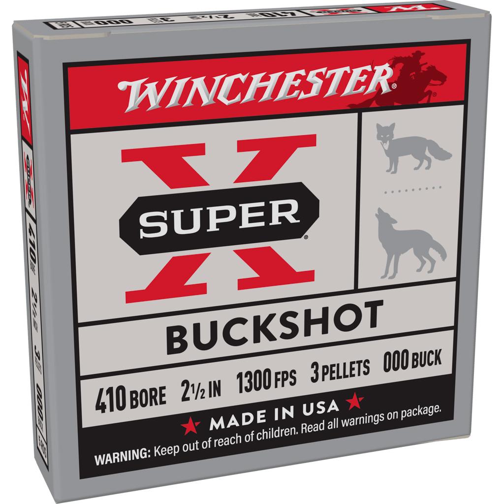Winchester Super X .410GA 2 1/2 000 Buckshot 3 Pellets 5RD
