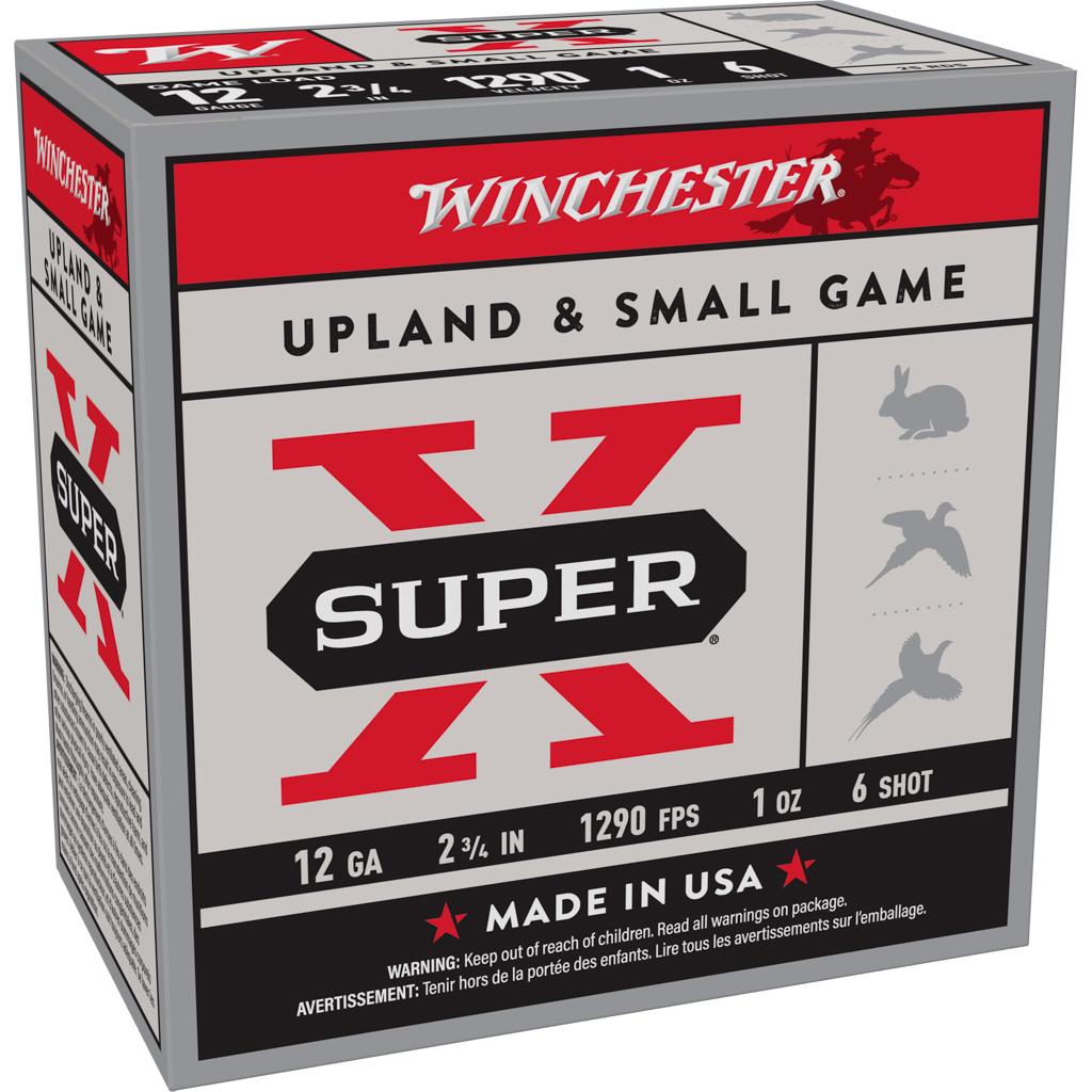Winchester Super X Game Load 12GA 2.75 1OZ 6 Shot 25 Rd