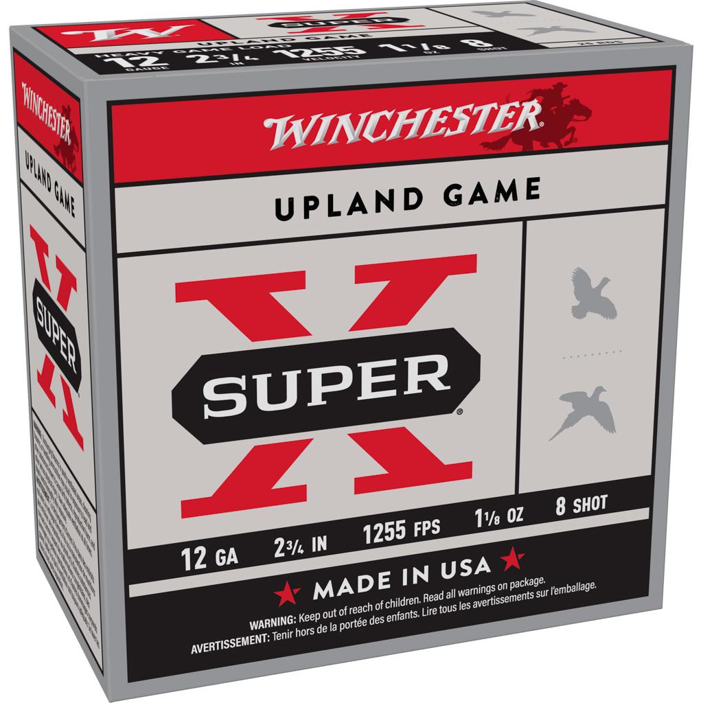 Winchester Super X Heavy Game Load 12GA 2-3/4 1-1/8 Oz 8 Shot 25/ROUND