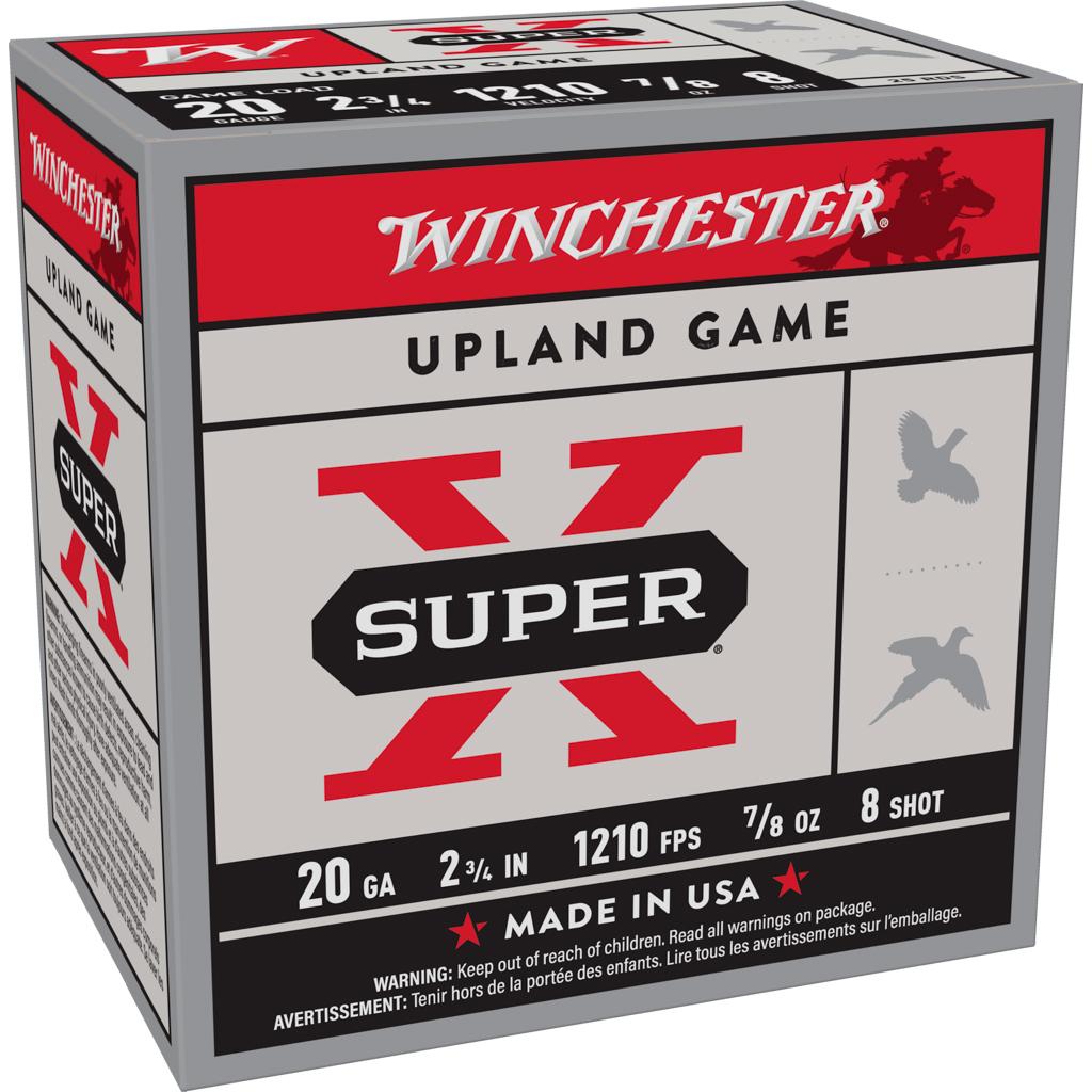 Winchester Super-x Game Load 20GA 2.75 7/8OZ 8 Shot 25 Rd