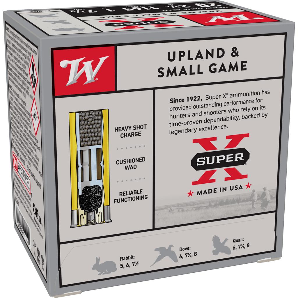 Winchester Super X Heavy Game Load 20GA 2.75 1 Oz 7.5 Shot 25RD - Image 2
