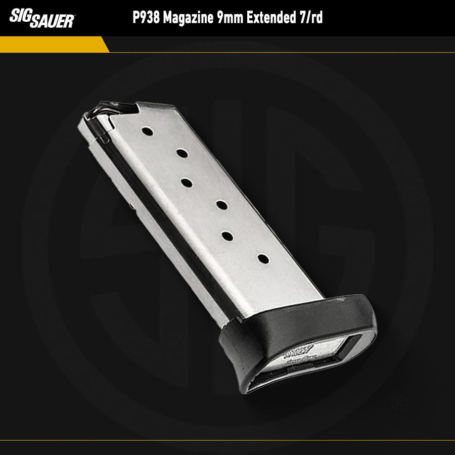 Sig Sauer P938 9MM 7RD Stainless Magazine