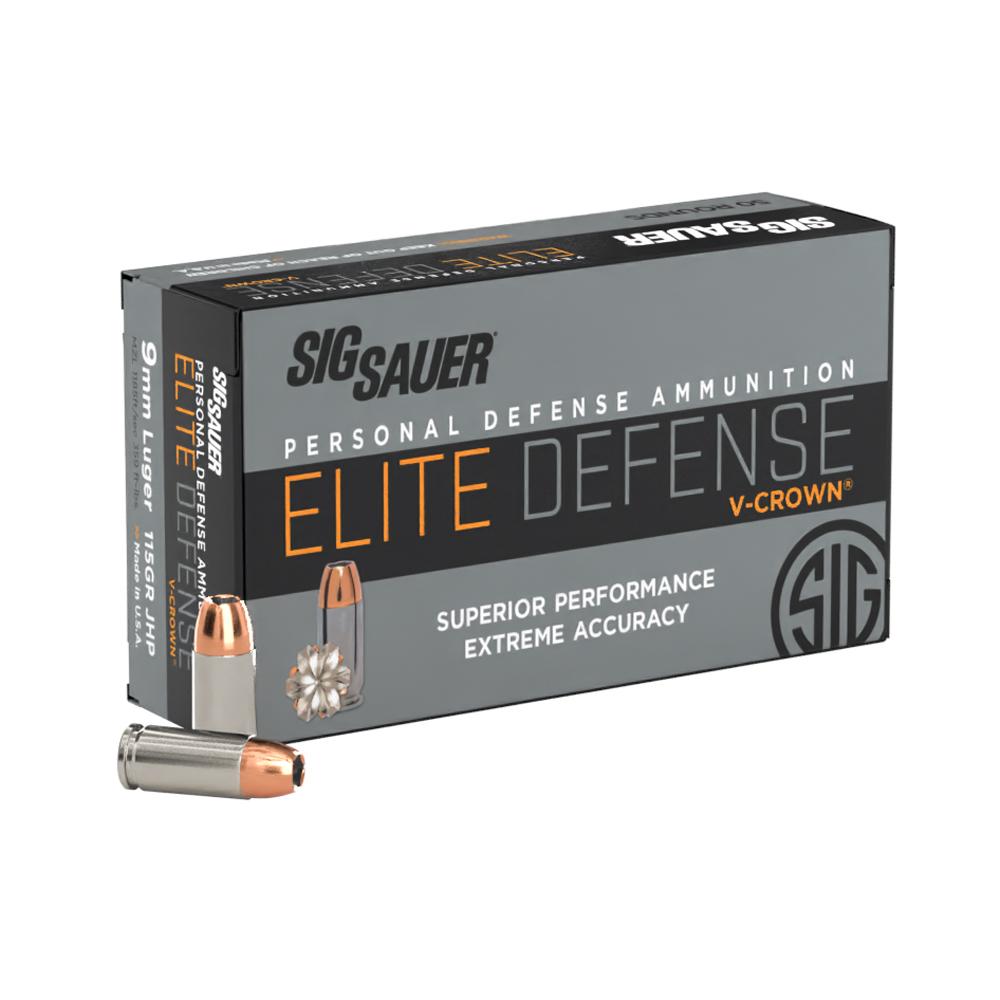 Sig Sauer Elite V-crown 9MM 115GR Jhp 50RD