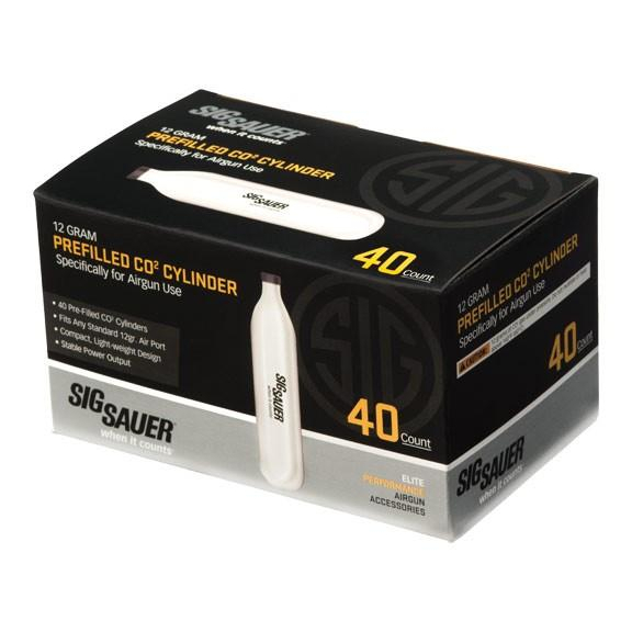 Sig Sauer CO2 Cylinder 12GR 40 Pack