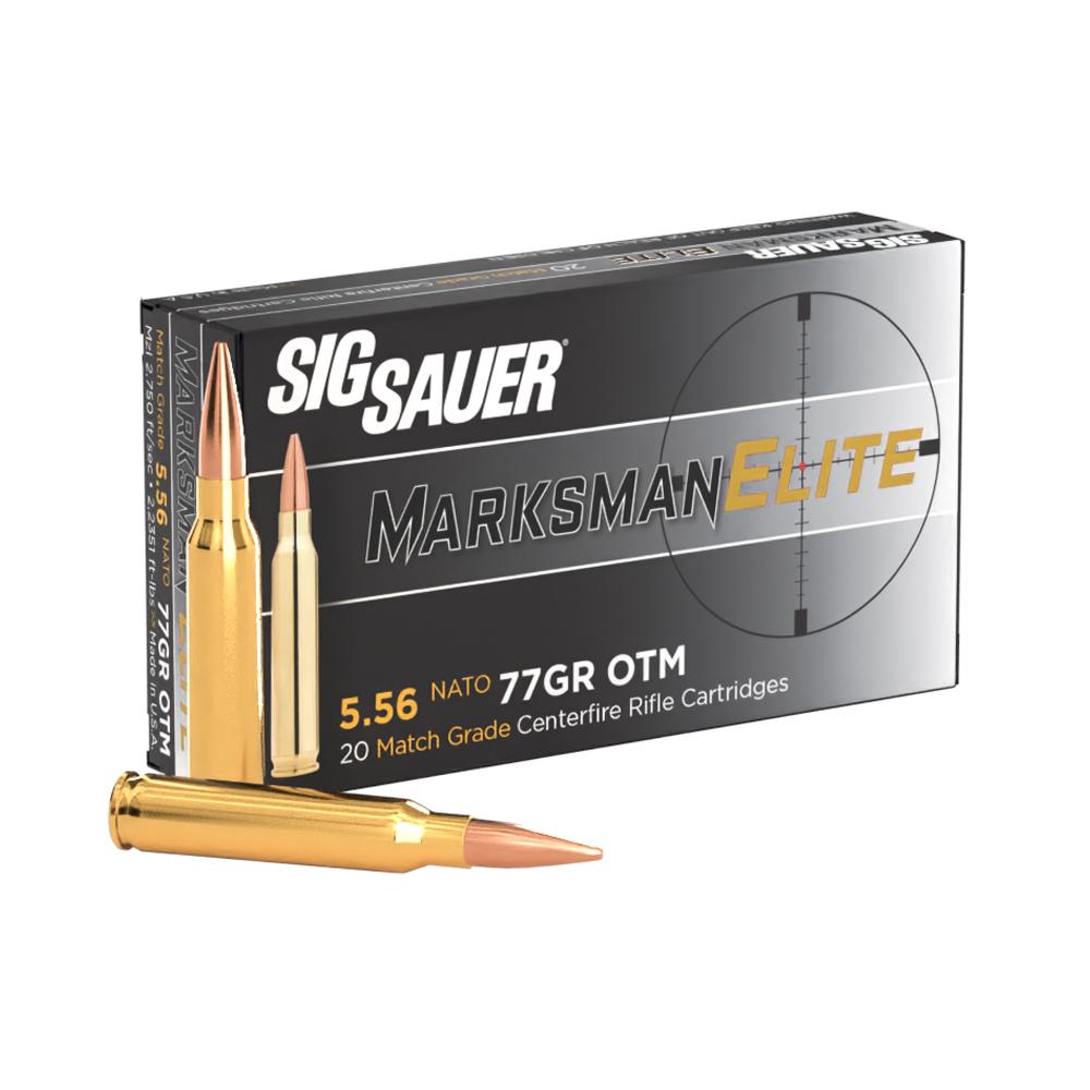 Sig Sauer Elite Match Grade 5.56 Nato 77GR Otm 20RD 10 Box Case