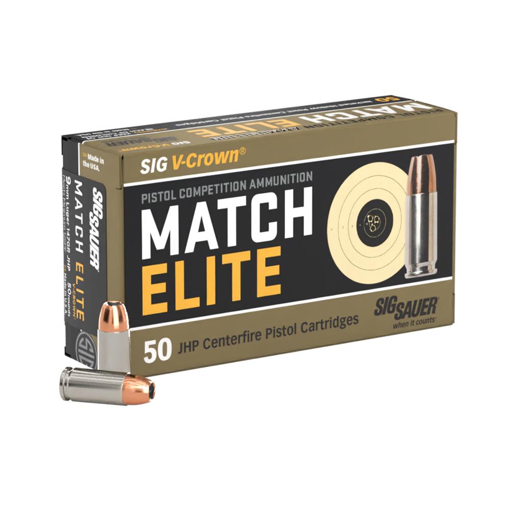 Sig Sauer Elite V Crown 9MM 147GR Competition Jhp 50RD