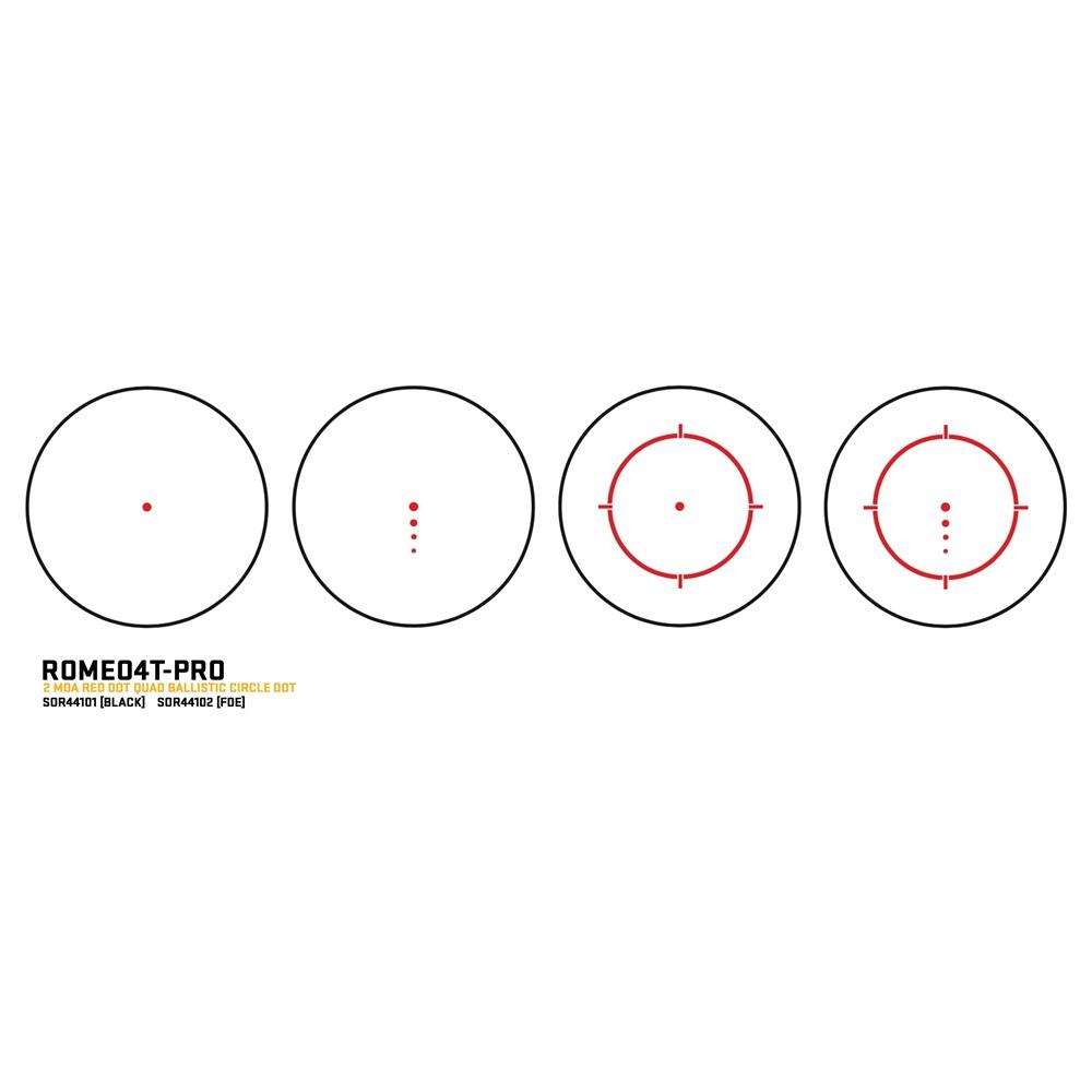 Sig Sauer ROMEO4T-PRO Red Dot 1X 20MM Fde