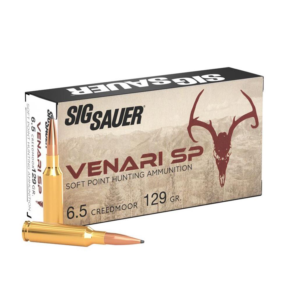 Sig Sauer Venari 6.5 Creedmoor 129GR Soft Point Ammo 20RD