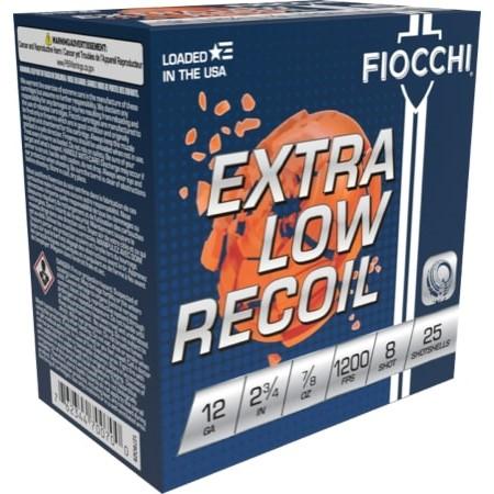 Fiocchi Exacta Target Low Recoil Trainer 12GA 2.75 7/8OZ 25RD