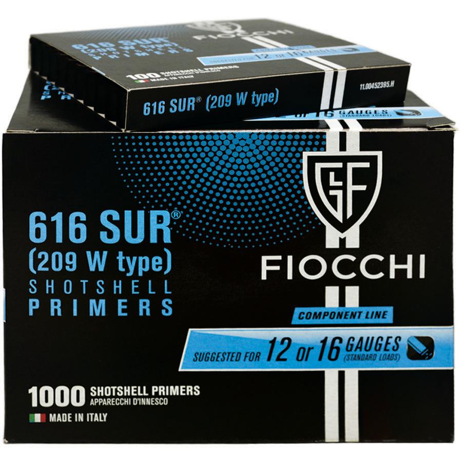 Fiocchi 616 Sur 209 W-type Shotshell Primers 1000 Count