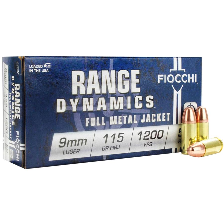Fiocchi 9MM Luger 115GR Fmj 50-RD