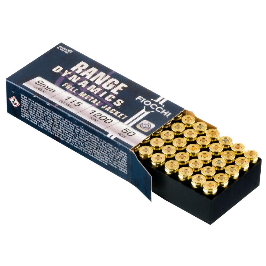 Fiocchi 9MM Luger 115GR Fmj 50-RD - Image 3