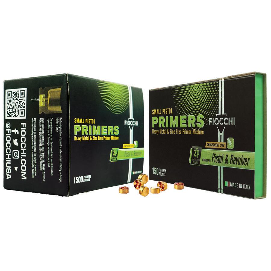 Fiocchi Zero Pollution Small Pistol Primers 1500 Count