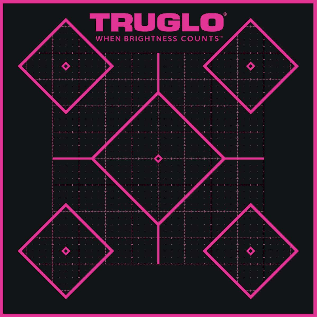 Truglo Tru-see Splatter Silhouette Target 12X18 6PK Pink