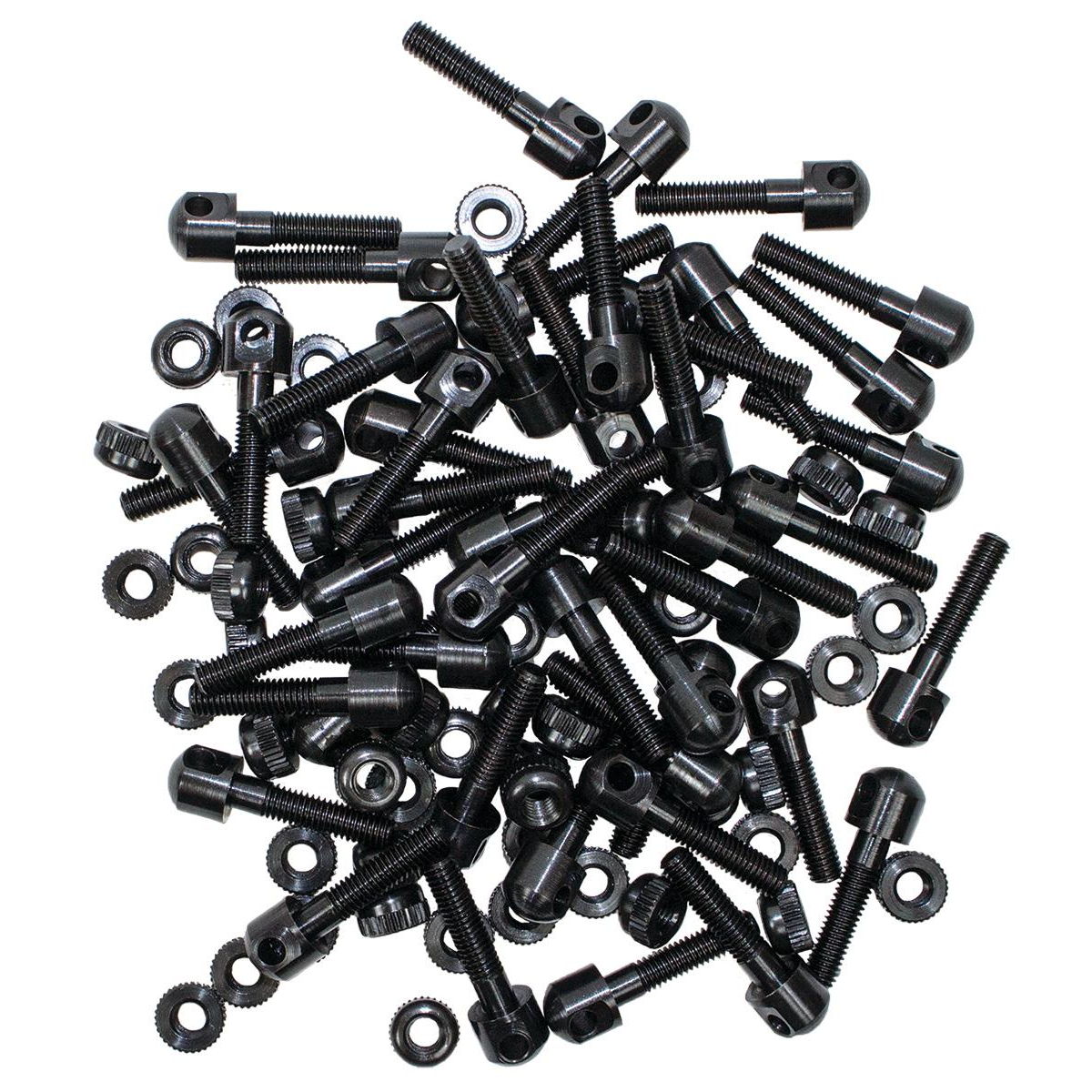 Grovtec 48 Pack 7/8 Machine Screw Black