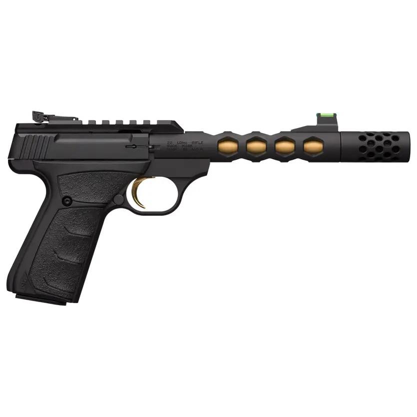 Browning Buck Mark Plus Vision 22LR 10+1 5.9 Black/gold Optics Ready
