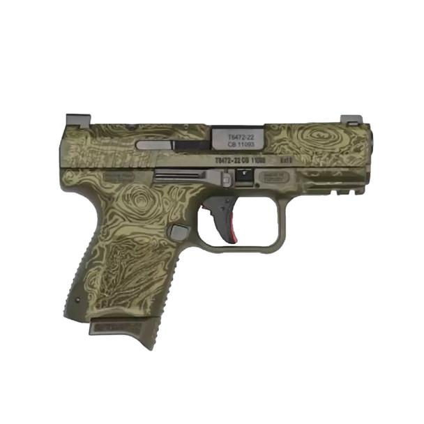 Canik TP9 Elite Sc 9MM 12+1 Damascus Green Cerakote