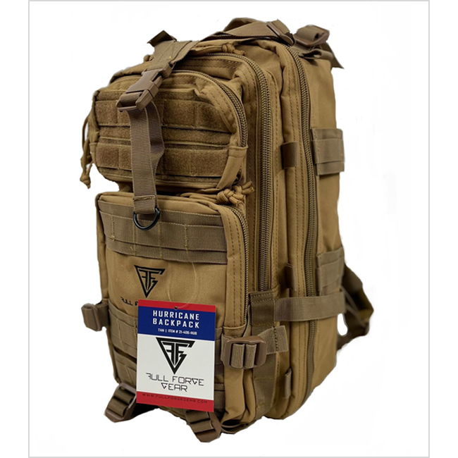 Full Forge Hurricane Tactical Backpack 18X11 Tan