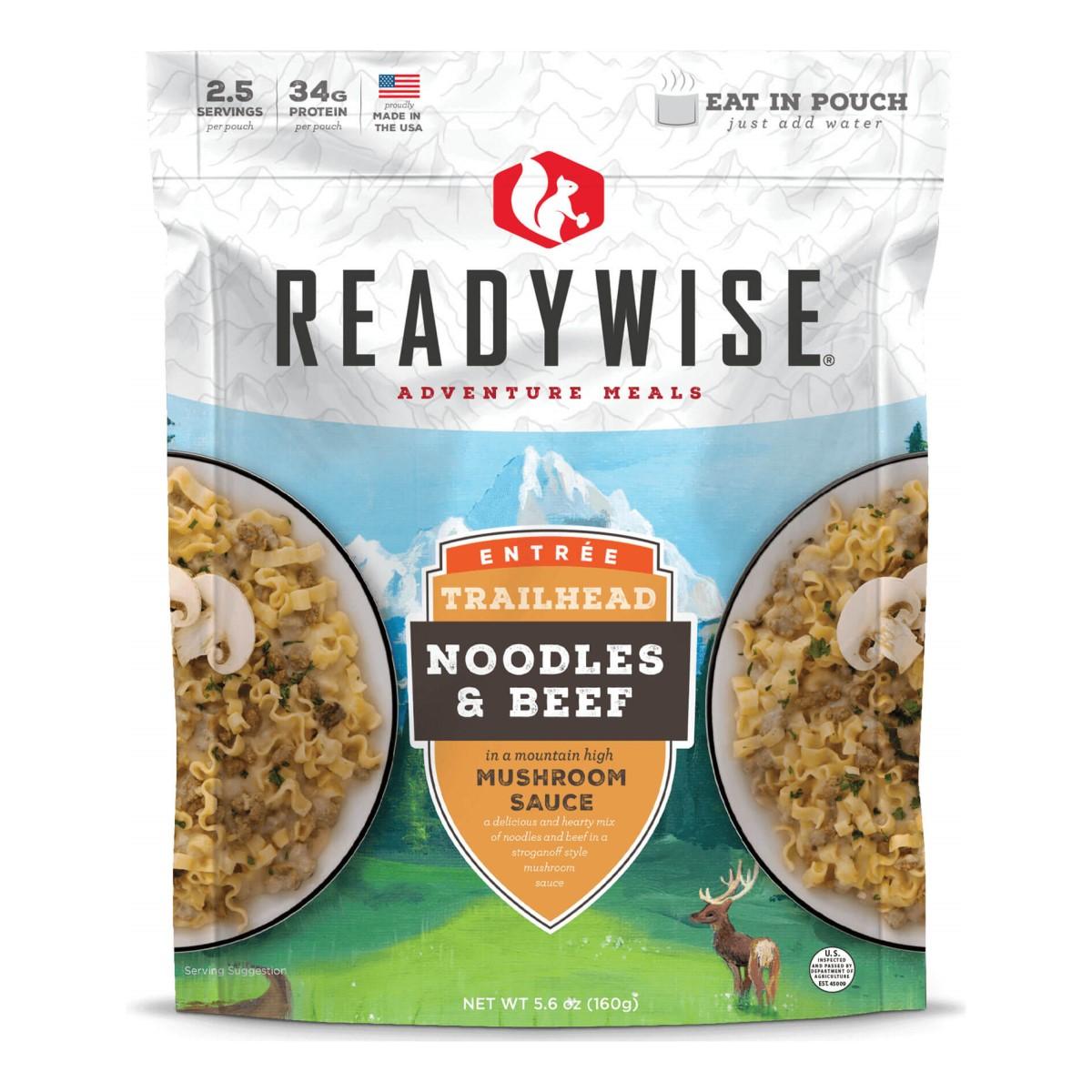 Readywise Trailhead Noodles & Beef 2.5 Servings