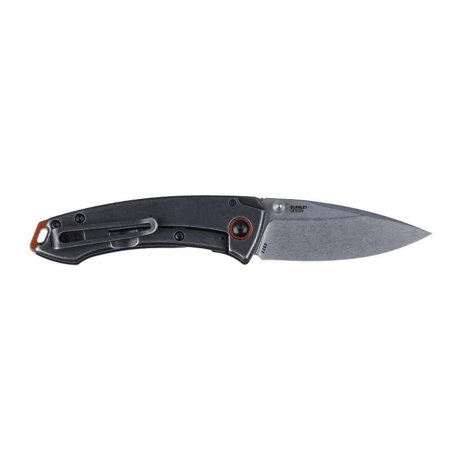 Crkt Tuna Compact 2.73 Plain Stonewashed Folding Knife