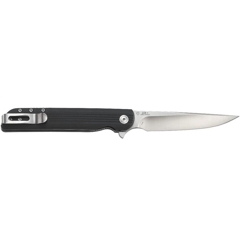 Crkt Lck + Large 3.62 Folding Drop Point Knife - Black Grn Handle