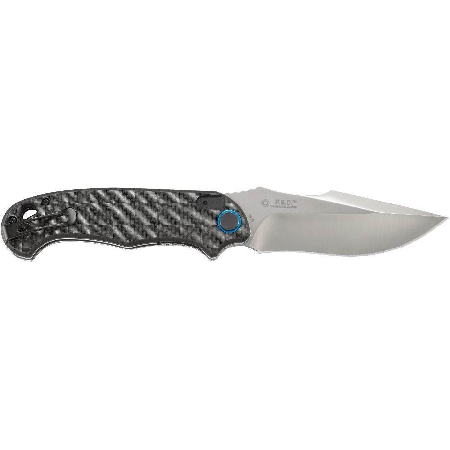 Crkt P.s.d. 3.63 Folding Knife - Black Carbon FIBER/G10