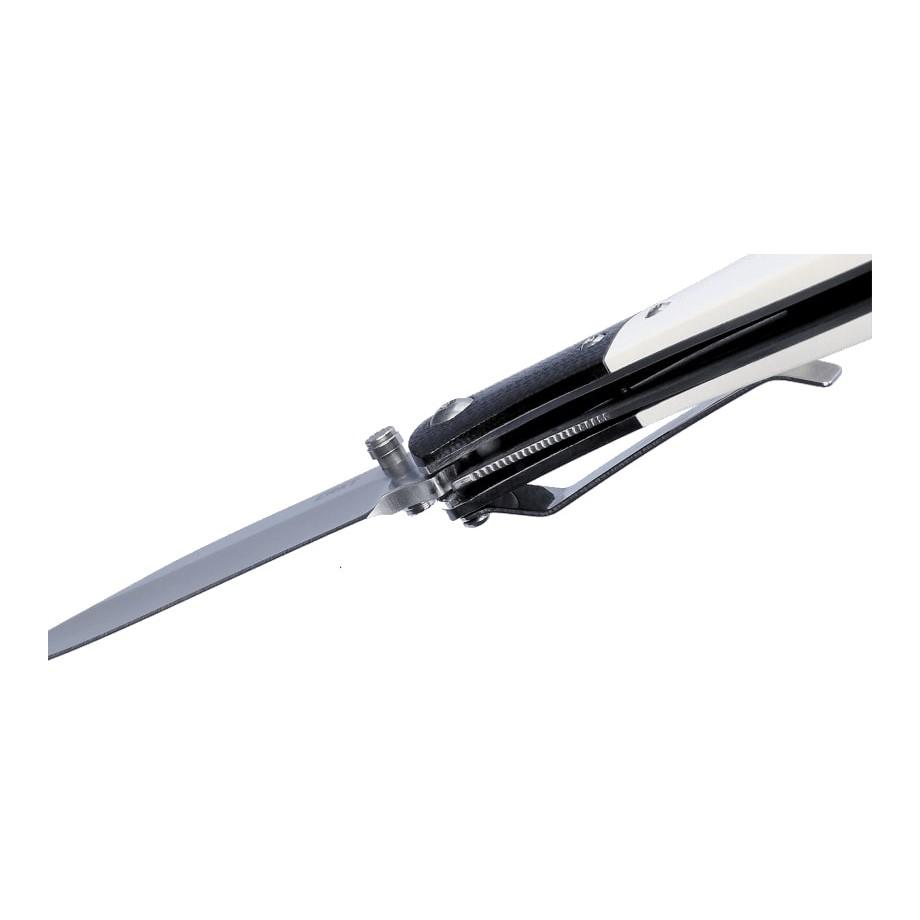 Crkt M4-02M Folding Knife 3.25 Plain Satin White/black