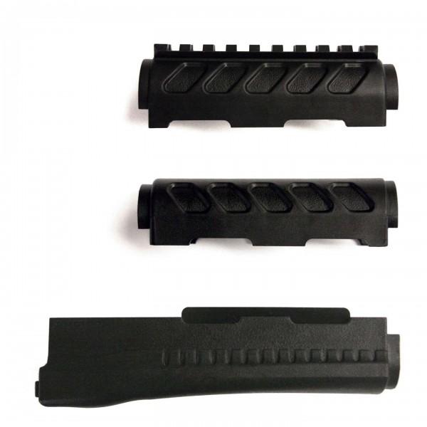 Archangel Ak-series Opfor Forend Set - Black Polymer