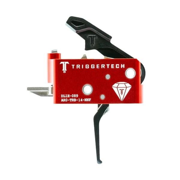 Trigger Tech AR15 Diamond Flat Trigger 2 Stage Adjustable Black