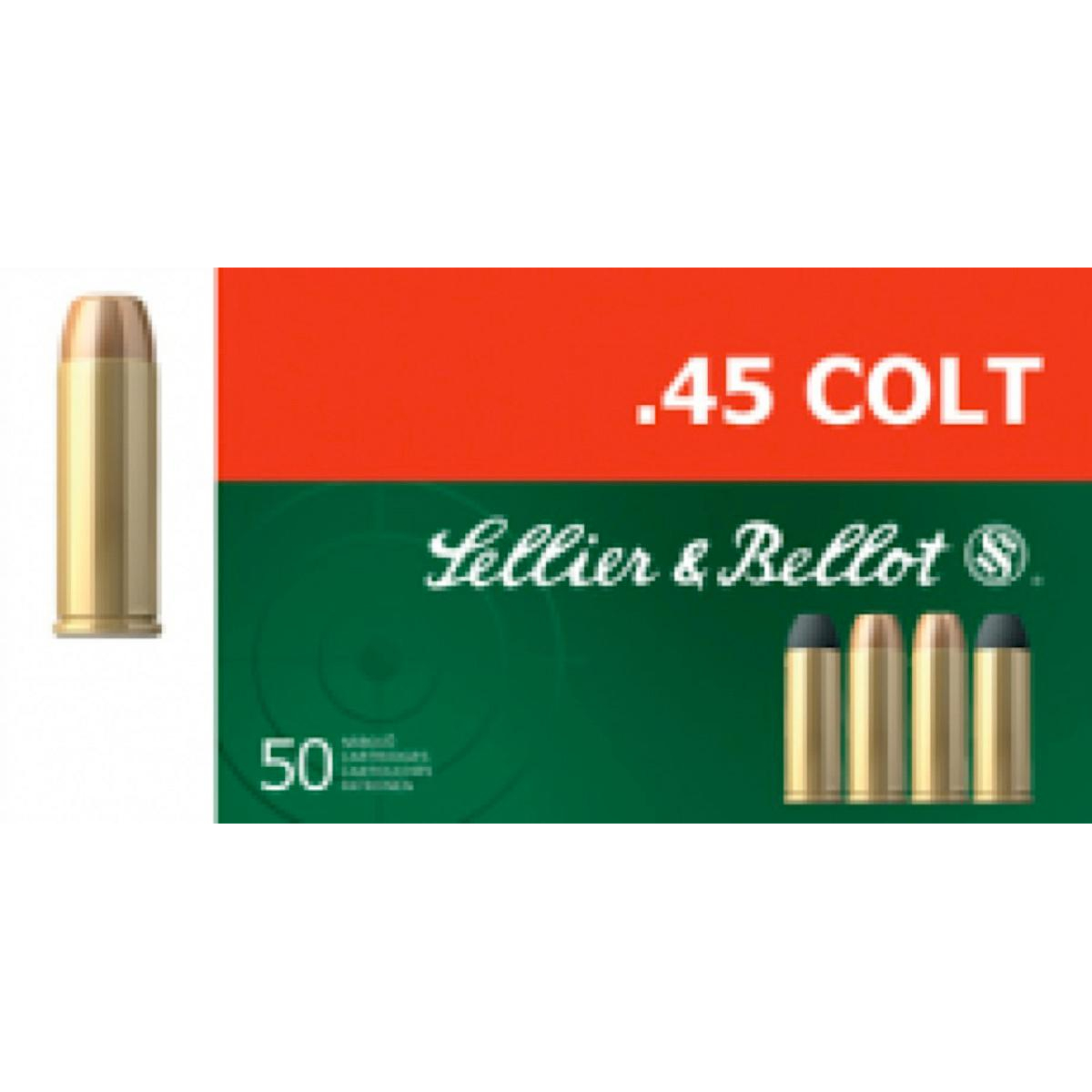 S&b 45 Colt 250 Gr Lead-fp 50 Rounds