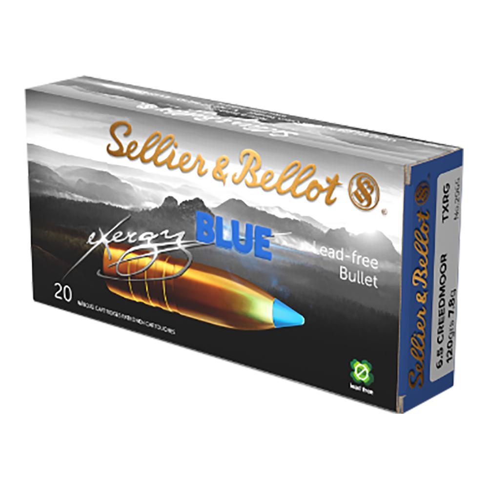 S&b Exergy Blue 6.5 Creedmoor 120GR 20/RD