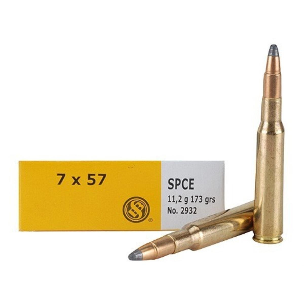 Sellier & Bellot 7X57MM Mauser 173GR Soft Point 20/BOX