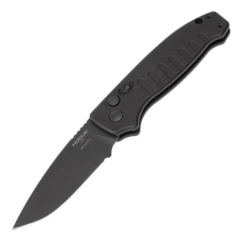 Hogue Ballista-i 3.5 Button Lock Auto Drop Point Knife Black