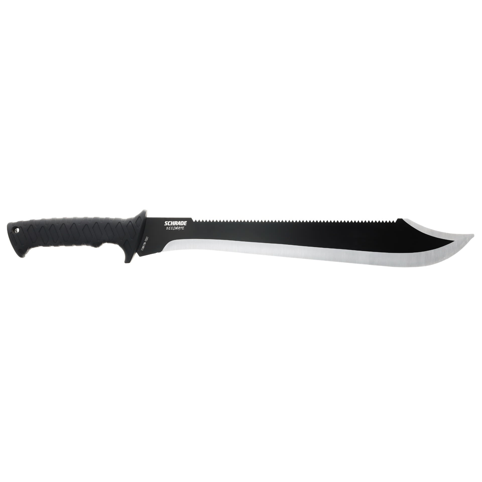 Schrade Decimate Sawback Machete 14.5 Stainless Steel Black