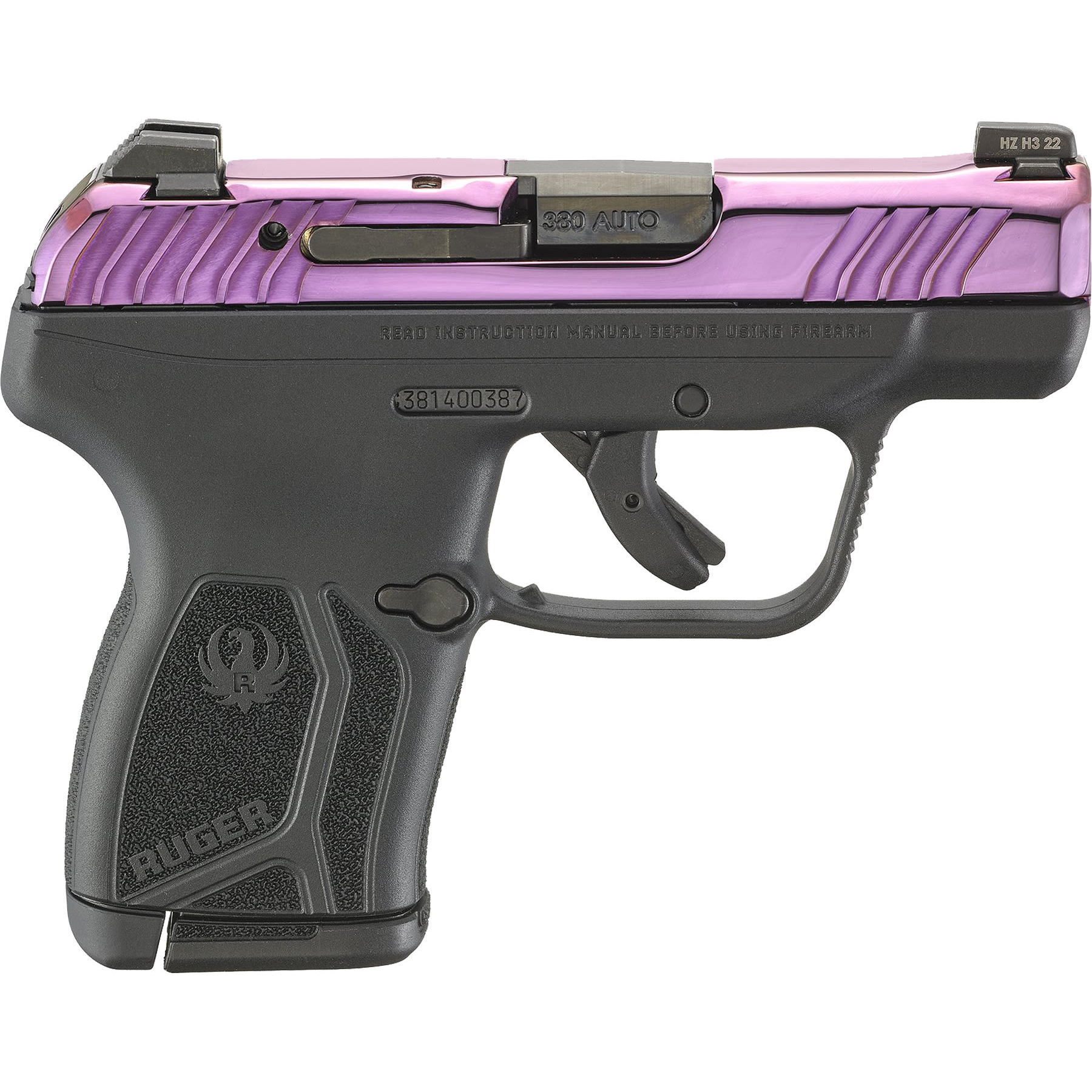 Ruger Lcp Max 380 Acp 10+1 Purple Pvd