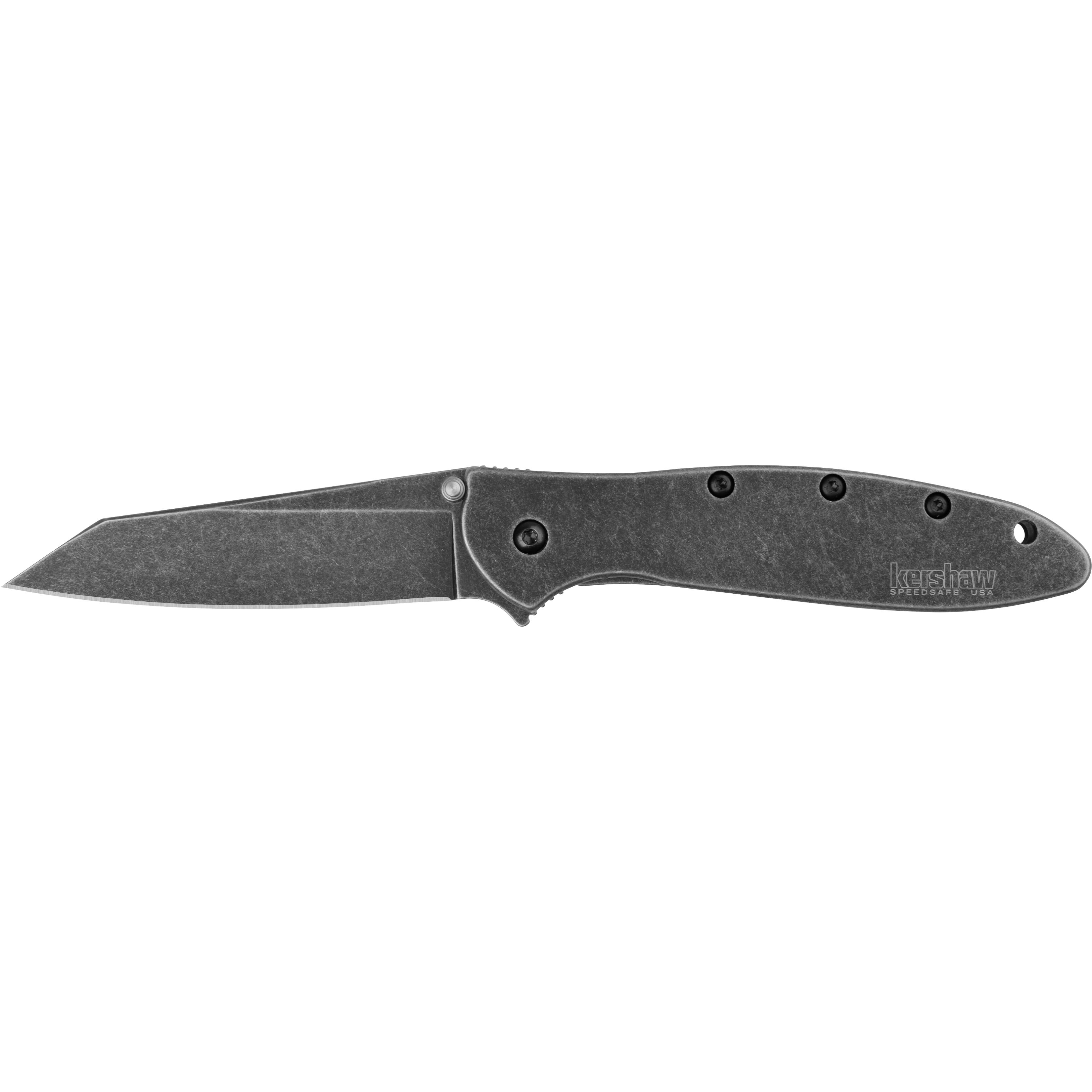 Kershaw Random Leek Reverse Tanto Assisted Opening Knife 3 Blackwash