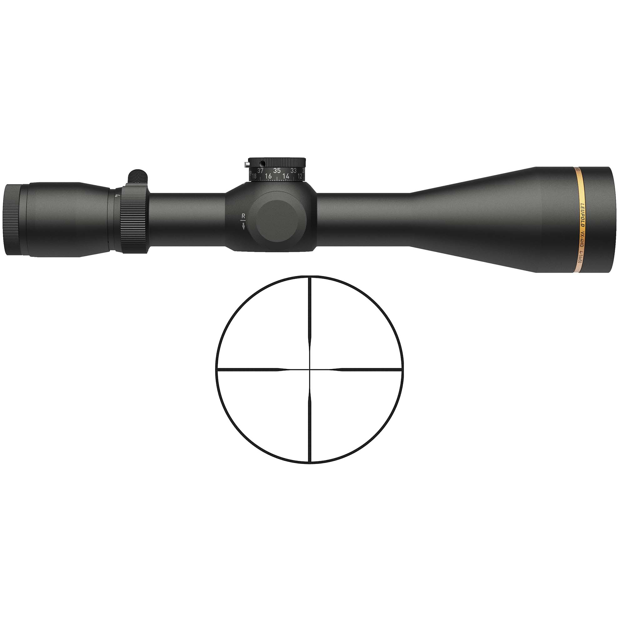 Leupold VX-4HD Scope 4-16X50 30MM Matte CDS-ZL2 Side Focus Duplex