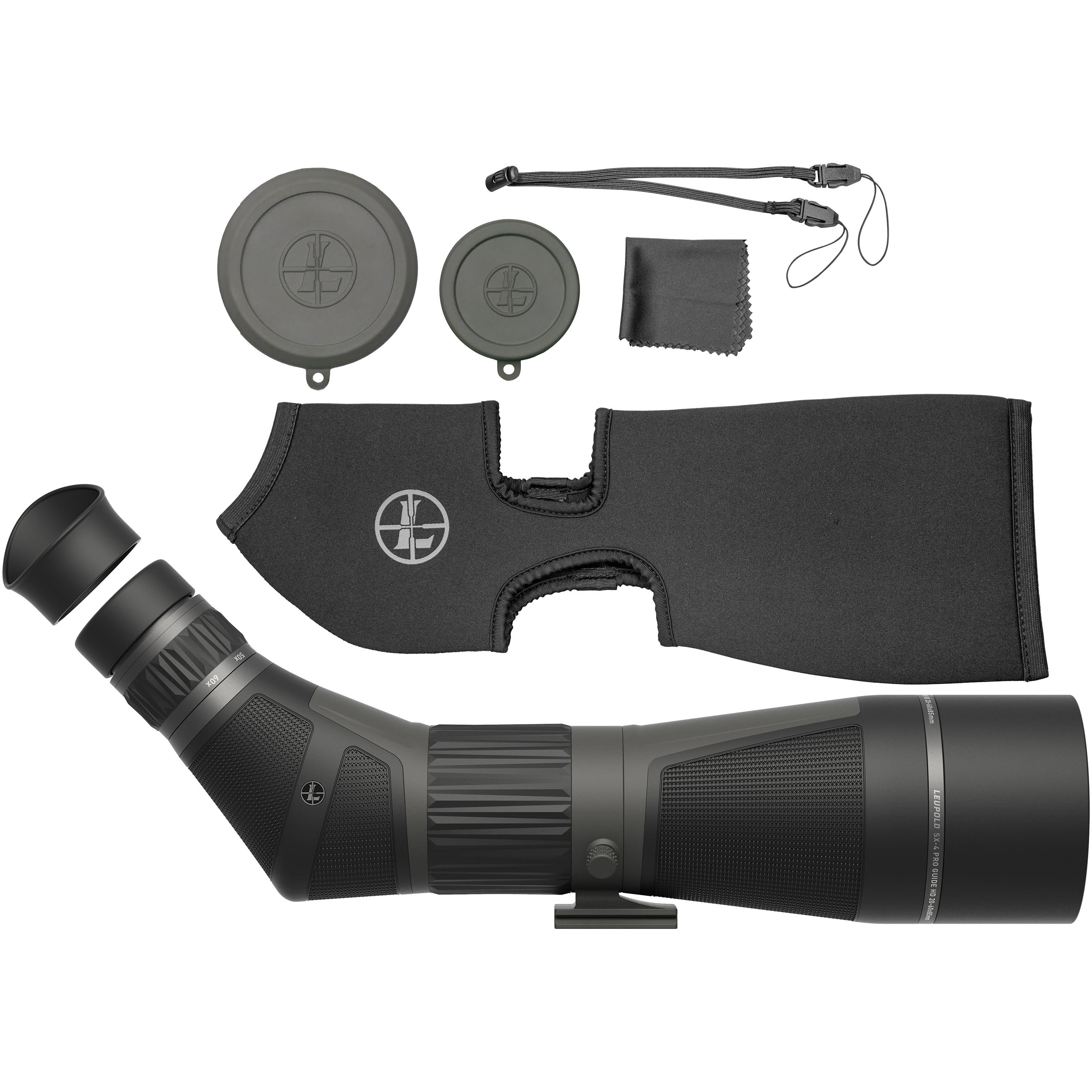 Leupold SX-4 Pro Guide Hd Gen 2 20-60X85MM Angled Spotting Scope